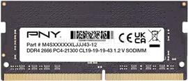 PNY 16GB DDR4 2666MHz SODIMM Black MN16GSD42666-SB small