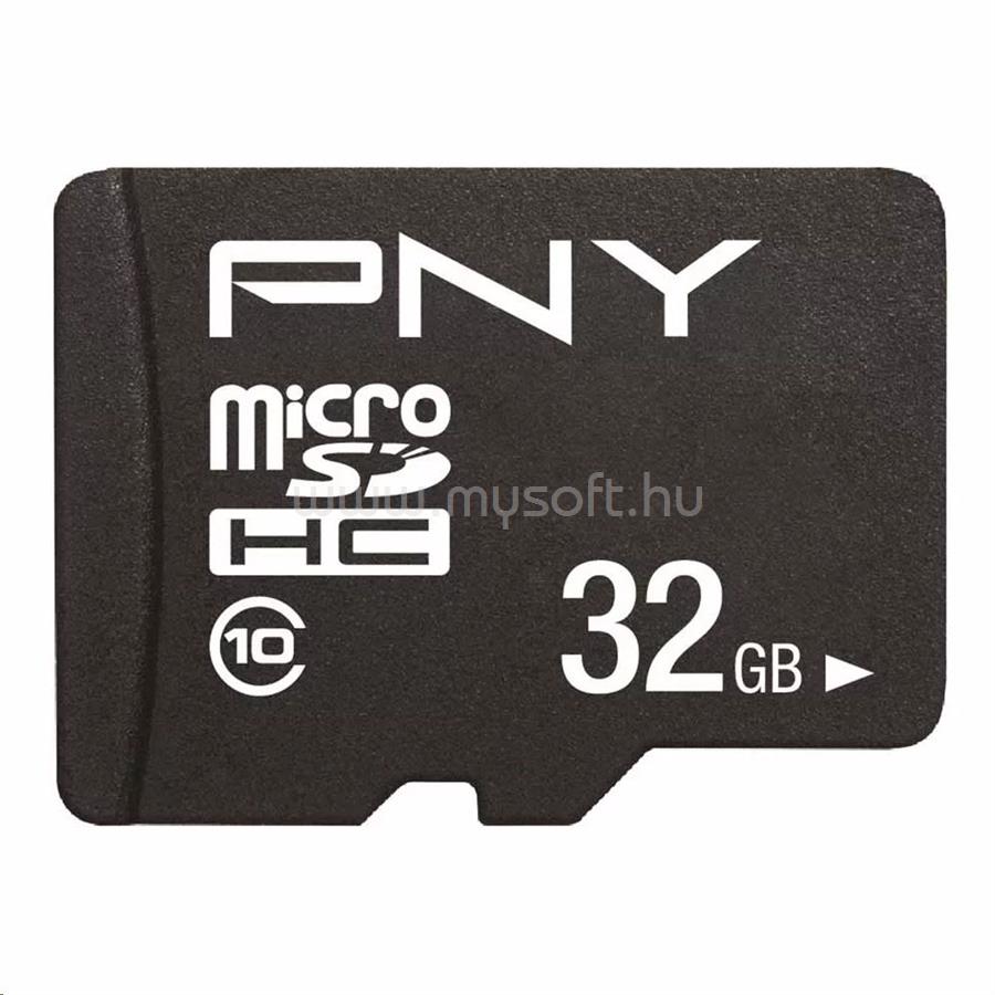 PNY 32GB microSDHC Performance Plus CL10 + adapter (P-SDU32G10PPL-GE)