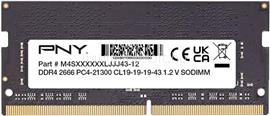 PNY 8GB DDR4 2666MHz SODIMM Black MN8GSD42666-SI small
