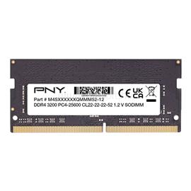 PNY 8GB DDR4 3200MHz SODIMM Performance Black MN8GSD43200-TB small