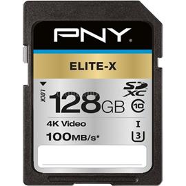 PNY MICRO SD ELITE-X XC 128GB SDXC CLASS 10 UHS-I U3 100 MB/S P-SD128U3100EX-GE small