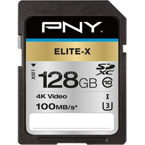 PNY MICRO SD ELITE-X XC 128GB SDXC CLASS 10 UHS-I U3 100 MB/S