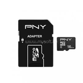 PNY MICRO SD PERFORMANCE PLUS 16GB HC CLASS 10 + SD ADAPTER P-SDU16G10PPL-GE small