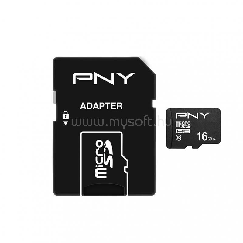 PNY MICRO SD PERFORMANCE PLUS 16GB HC CLASS 10 + SD ADAPTER