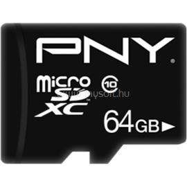 PNY PERFORMANCE PLUS 64GB microSDXC CLASS 10 + SD ADAPTER P-SDU64G10PPL-GE small