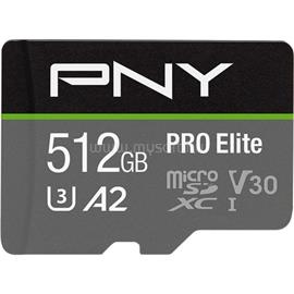 PNY PRO ELITE MICROSDXC 512GB Class 10/UHS-I U3 memóriakártya P-SDUX512U3100PRO-GE small