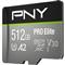 PNY PRO ELITE MICROSDXC 512GB Class 10/UHS-I U3 memóriakártya P-SDUX512U3100PRO-GE small