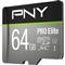 PNY PRO ELITE MICROSDXC 64GB Class 10/UHS-I U3 memóriakártya P-SDU64GV31100PRO-GE small