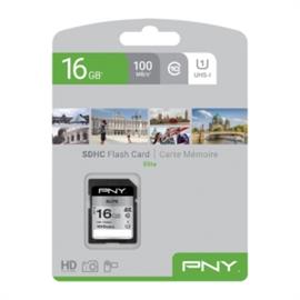 PNY SD ELITE 16GB SDHC CLASS 10 SDHC CLASS 10 UHS-I U1 100 MB/S P-SD16GU1100EL-GE small
