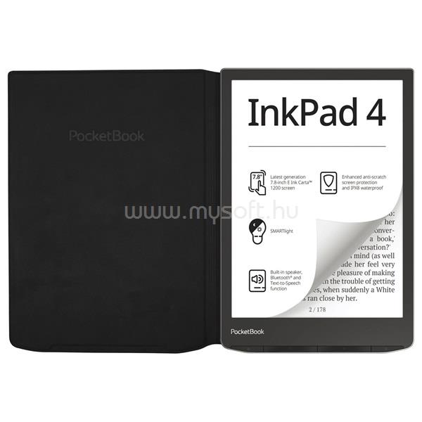 POCKETBOOK e-book tok - PB743 INKPad4 FLIP gyári tok (fekete) HN-FP-PU-743G-RB-WW large