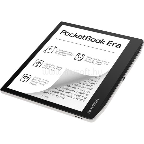 POCKETBOOK e-Reader - PB700 ERA (ezüst, 7"E Ink Carta1200, Cpu: 1GHz, 16GB,1700mAh, wifi, B, USB-C, kép megvilágítás) PB700-U-16-WW__ large