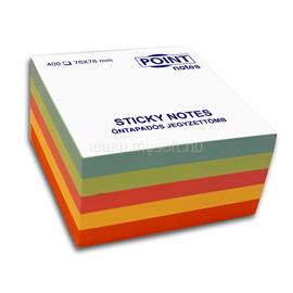 POINT Cube 76x76mm 400lapos többféle pasztell színű öntapadós jegyzettömb C20510 small