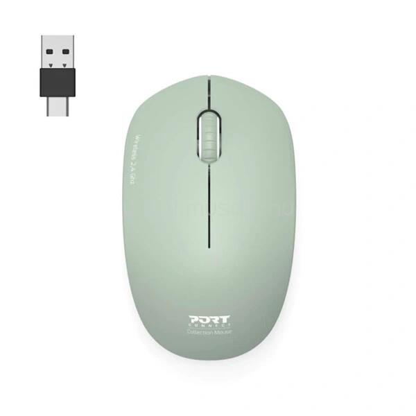 PORT DESIGNS Egér WIRELESS Olívazöld