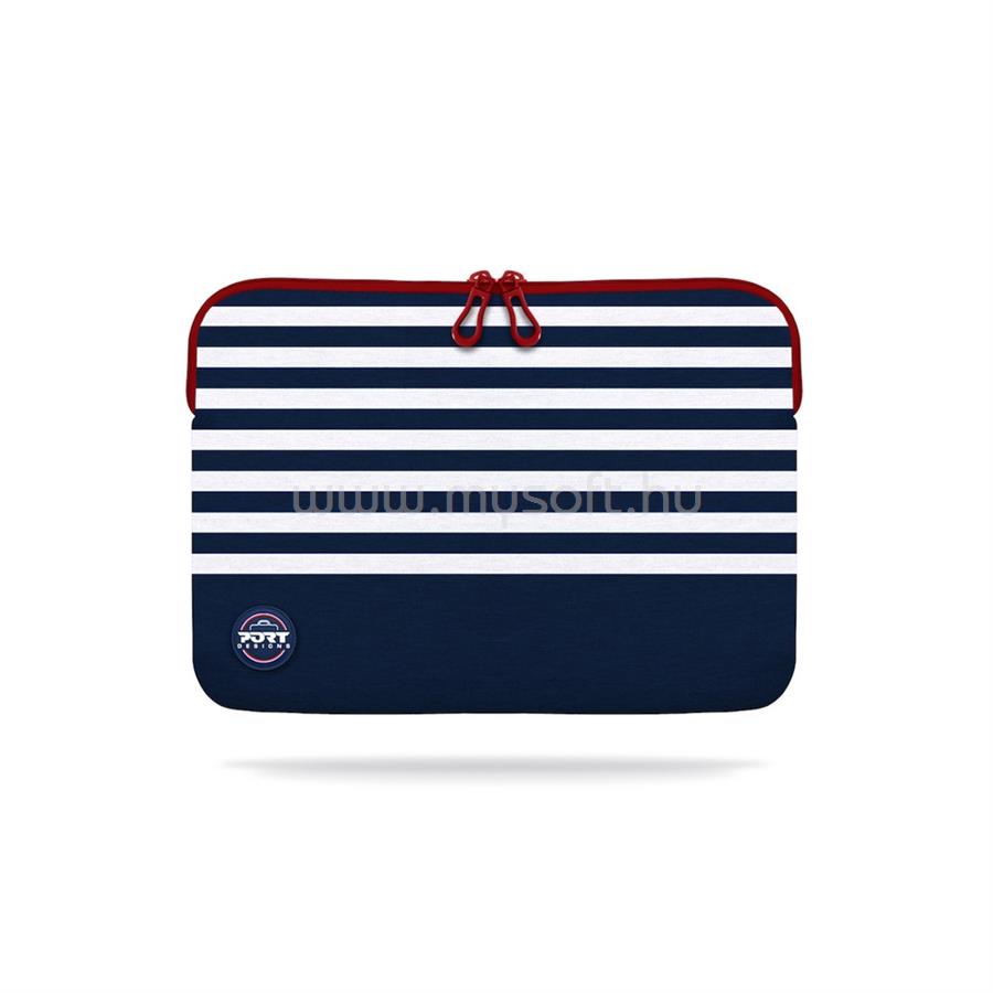 PORT DESIGNS Notebook tok 140416, LA MARINIERE MEMORY FOAM SLEEVE 13-14" NAVY/WHITE