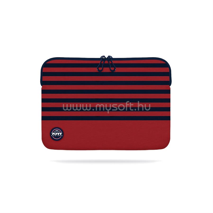 PORT DESIGNS Notebook tok 140418, LA MARINIERE MEMORY FOAM SLEEVE 13-14" RED/NAVY