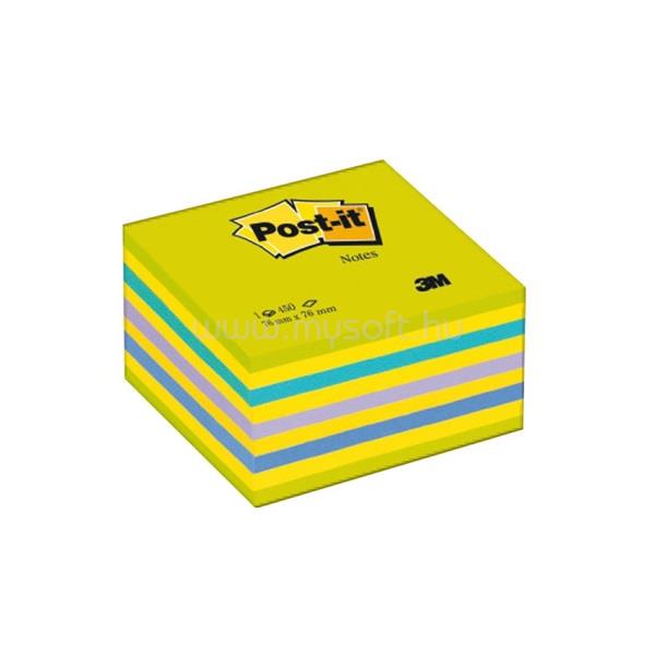 POST-IT 3M lemon 76x76mm 450 lapos öntapadó kockatömb