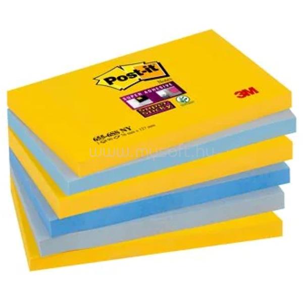 POST-IT Super Sticky New York 76x127mm 6x90lap jegyzettömb