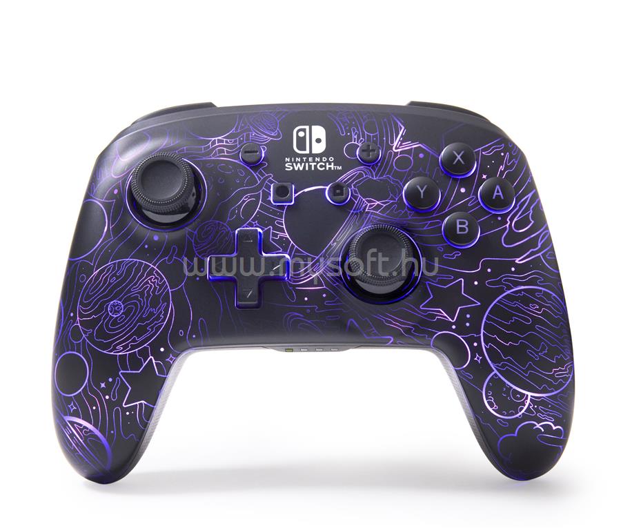 POWERA Enhanced Lumectra Nintendo Switch vezeték nélküli kontroller (Galaxy)