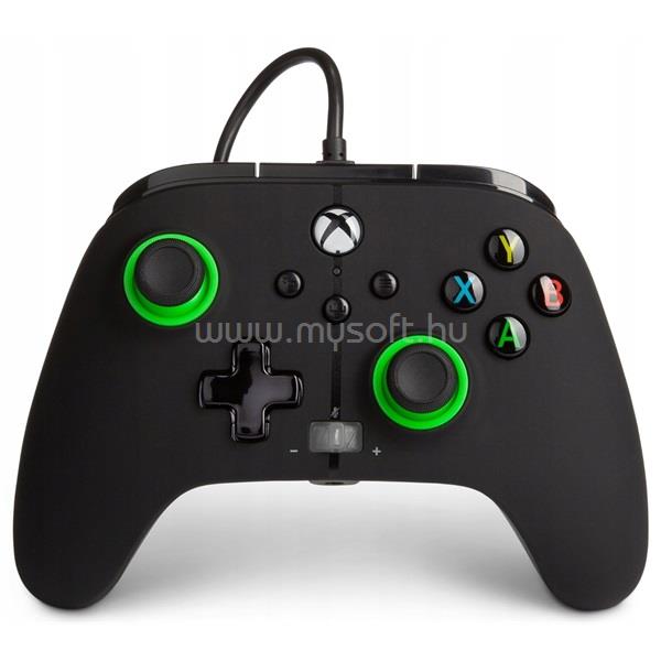 POWERA EnWired Xbox Series X|S / Xbox One vezetékes fekete-zöld kontroller