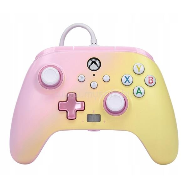 POWERA EnWired Xbox Series X|S/Xbox One/PC vezetékes pink-limonádé kontroller