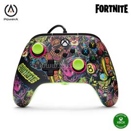 POWERA PowerAXBGP0438-01 Advantage Xbox Series X|S/Xbox One/PC vezetékes Fortnite Glow kontroller XBGP0438-01 small