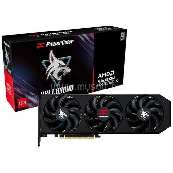 POWERCOLOR Videokártya AMD Radeon RX 9060 XT Hellhound 16GB GDDR6