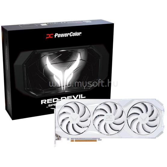 POWERCOLOR Videokártya AMD Radeon RX 9070 XT Red Devil Spectral White 16GB GDDR6