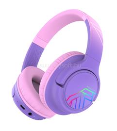 POWERLOCUS Bobo Bluetooth fejhallgató gyerekeknek beépített hangosság szabályzással, lila/rózsaszín PWL-BOBO-NONEARSPURPLEPINK small