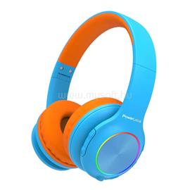 POWERLOCUS PLED Bluetooth fejhallgató gyerekeknek (kék/narancs) PL758305 small