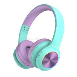 POWERLOCUS PLED Bluetooth fejhallgató gyerekeknek (kékeszöld/lila) PL254885 small