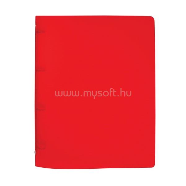 PP Karton P+P Opaline A4 2cm 4 gyűrűs piros gyűrűskönyv
