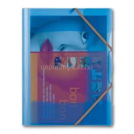 PP Karton P+P Opaline A4 pólyás áttetsző kék gumis mappa 251.820 small