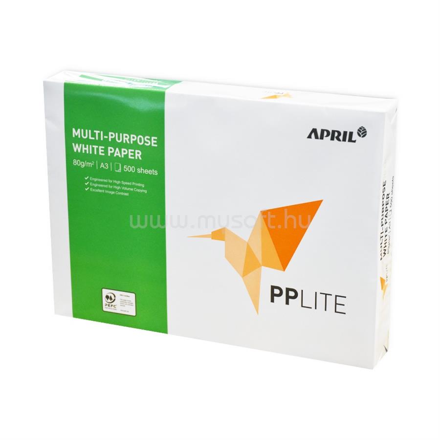 PP LITE Másolópapír A3, 80g, CIE 150 fehérség, PEFC, 500ív/csomag