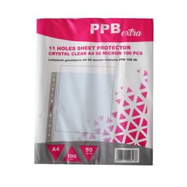 PPB Genotherm lefűzhető, A4, 50 micron víztiszta Extra 100 db/csomag, PPB_28282 small