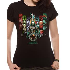 PRC Aquaman Movie - Unite The Kingdoms fekete női póló, XL méret (fitted) PRC_PE17679SKB1X small