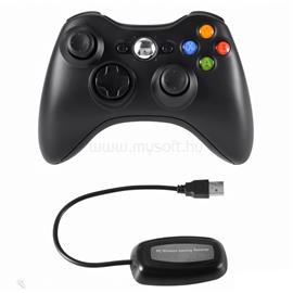 PRC vezeték nélküli Xbox 360/PC USB adapterrel fekete kontroller PRC_PRCX360PCWLSSBK small