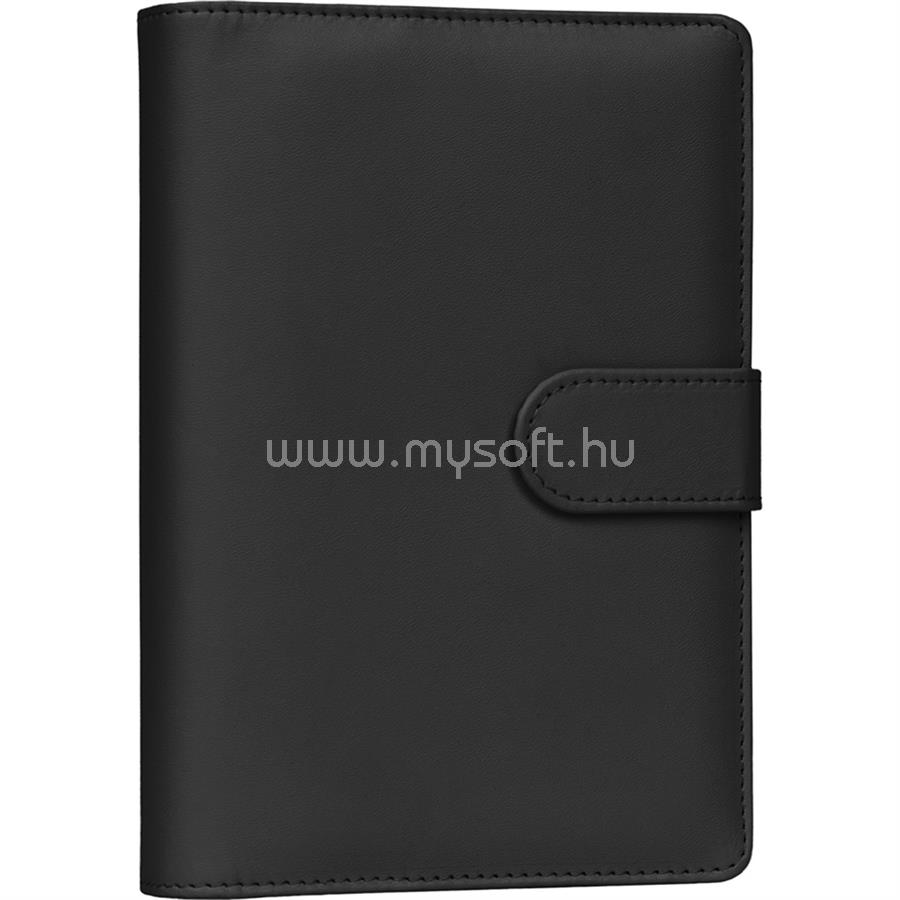 PRESCO Gyűrűs kalendárium heti beosztású black 125x190mm, Presco
