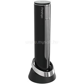 PRESTIGIO Maggiore, smart wine opener, 100% automatic, opens up to 70 bottles without recharging, foil cutter included, premium design, 480mAh battery, Dimensions D 48*H228mm, black + silver color. PWO104SL small