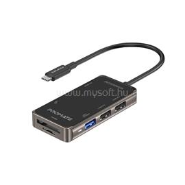 PROMATE USB Hub - PRIMEHUB LITE (USB-C 7in1 HUB, 1x4K HDMI, 1xUSB 3.0, 2xUSB 2.0, SD,mSD, 1xUSB-C, fekete) PRIMEHUB-LITE small
