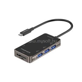 PROMATE USB Hub - PRIMEHUB MINI (USB-C 8in1 HUB, 100W PD, 1x4K HDMI, 3xUSB 3.0, 1xUSB 2.0, 2xUSB-C, SD,mSD, 1xUSB-C) PRIMEHUB-MINI small