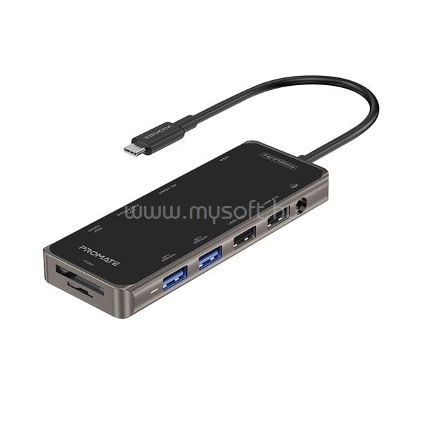 PROMATE USB Hub - PRIMEHUB PRO (USB-C 11in1 HUB, 100W PD)