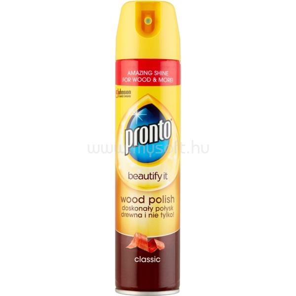 PRONTO Wood Classic 250ml aeroszolos bútorápoló spray