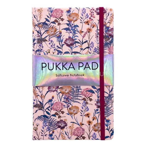 PUKKA PAD Bloom A5 192 oldalas vonalas rózsaszín gumipántos napló