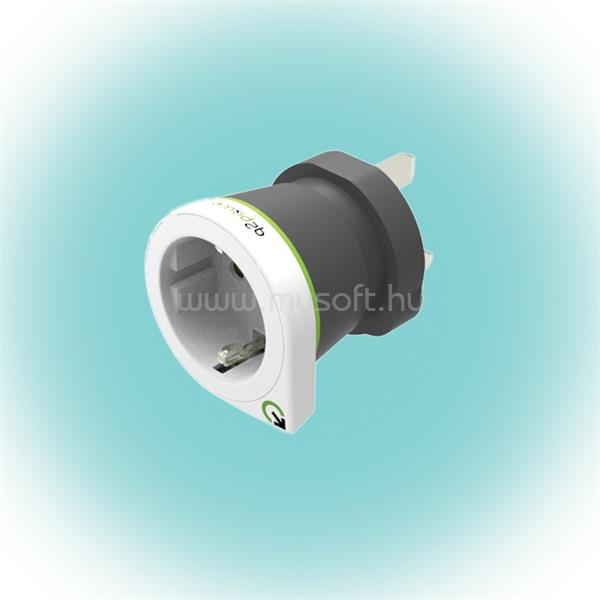 Q2POWER Q2 Power Q2EUK Európa - Egyesült Királyság utazó adapter
