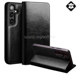 QIALINO Samsung S25 QIALINO tok álló, valódi bőr FLIP, asztali tartó, FEKETE GP-166215 small