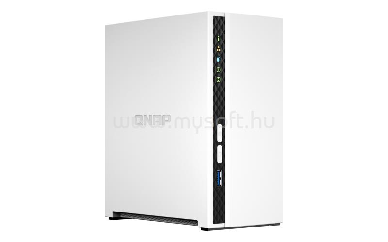 QNAP NAS 2 fiókos TS-233 4x2.0 GHZ, 2GB RAM, 1x100/1000, 1xUSB3.2, 2xUSB2.0