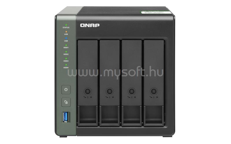 QNAP NAS 4 fiókos TS-431KX-2G 4x1.7 GHz, 2GB RAM, 2x100/1000, 1x10GbE, 3xUSB3.2