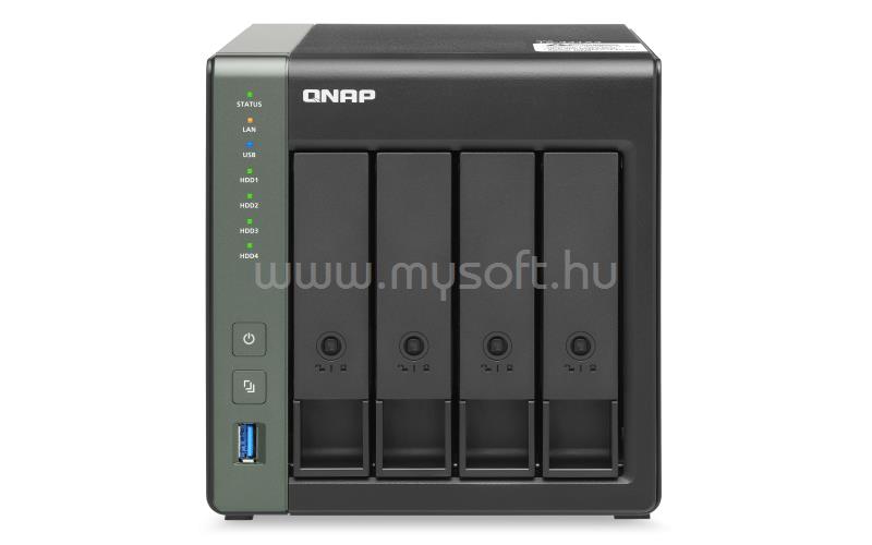 QNAP NAS 4 fiókos TS-431X3-4G quad-core 1.7GHz, 4GB RAM, 1xGbE, 1x2,5GbE,1 x 10GbE SFP+,3xUSB3.2
