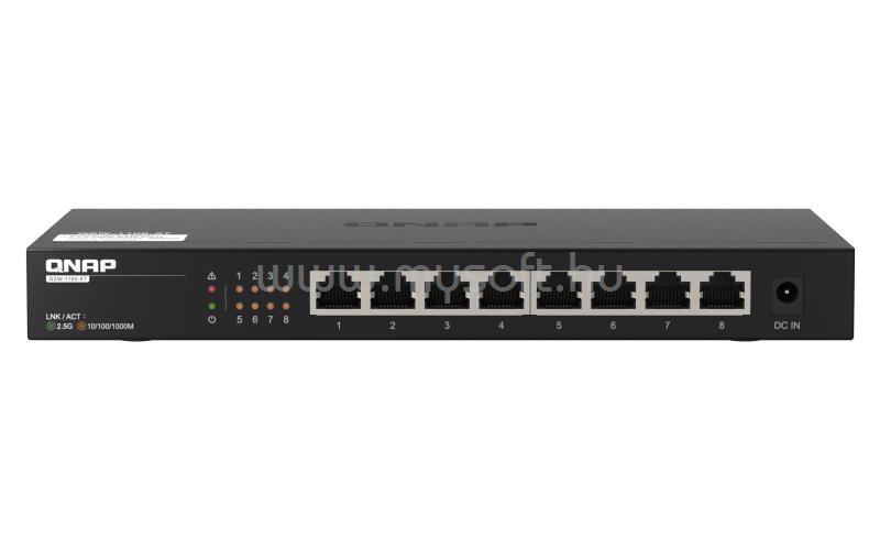 QNAP QSW-1108-8T Switch 8x2500Mbps, Nem Menedzselhető, Asztali