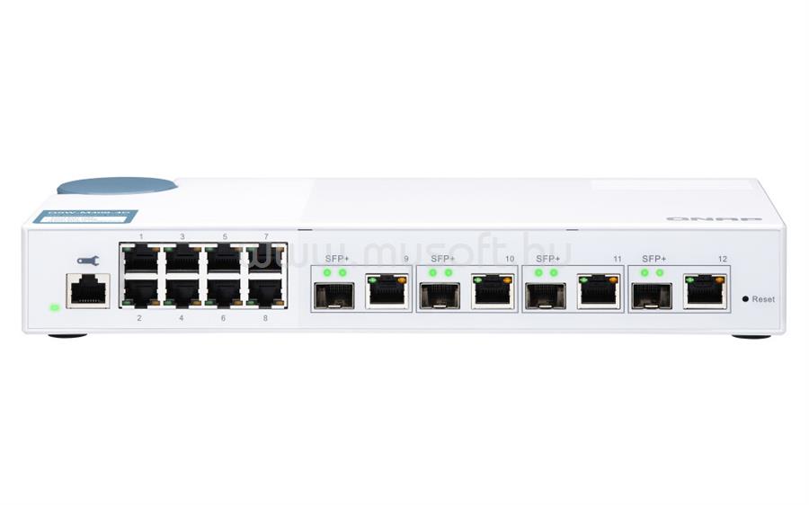 QNAP QSW-M408-4C SWITCH 8PORT 1GBPS 4X 10G SFP+/ NBASE-T COMBO WMSW IN